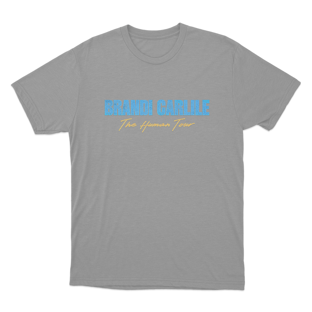 Brandi Carlile The Human Tour Unisex T Shirt Grey Brandi Carlile The Human Tour Unisex T Shirt Grey
